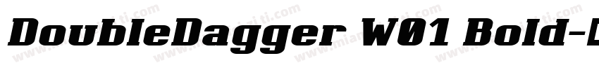DoubleDagger W01 Bold字体转换